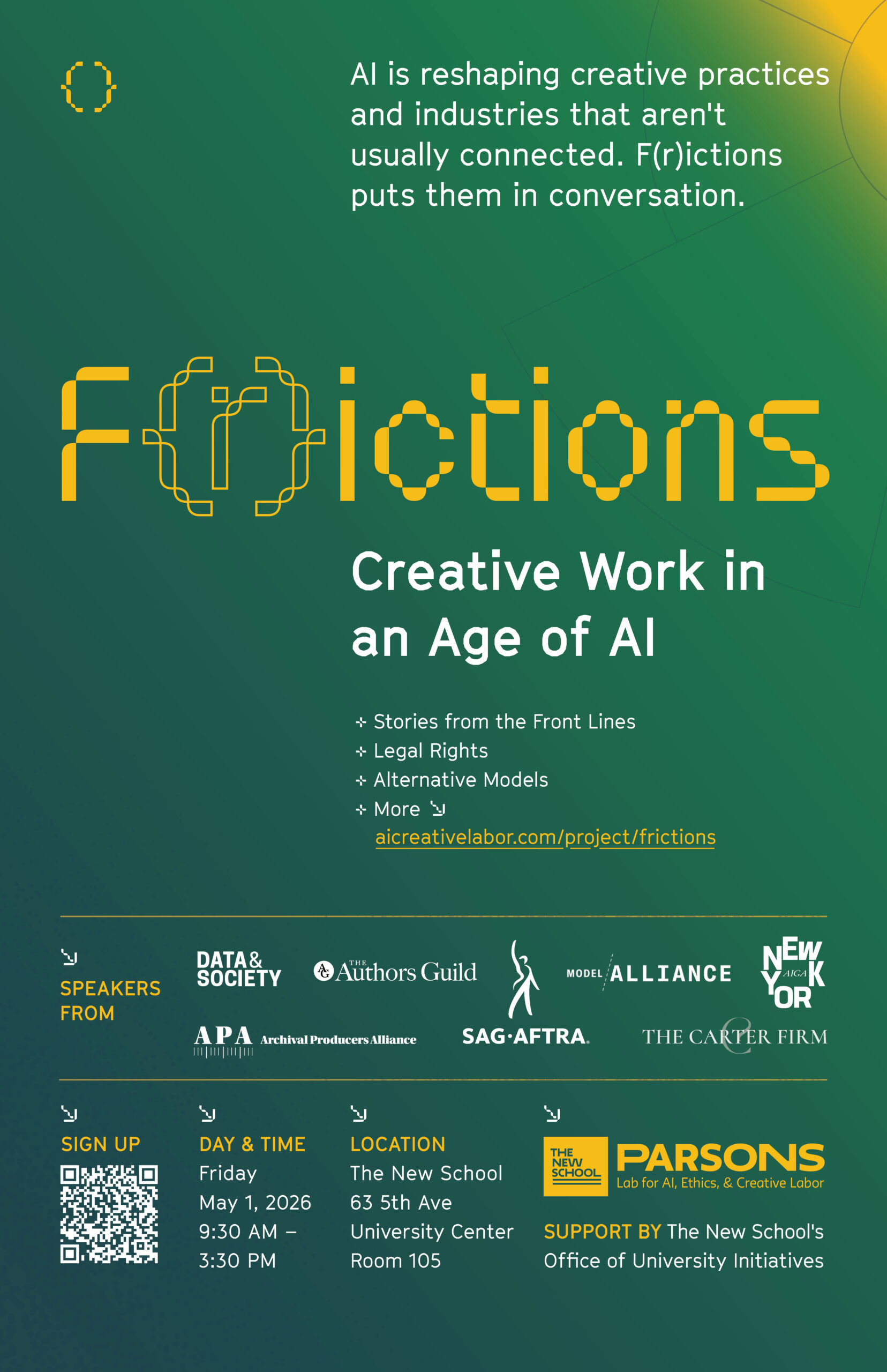 F(r)ictions—Creative Work in an Age of AI F(r)ictions—Creative Work in an Age of AI